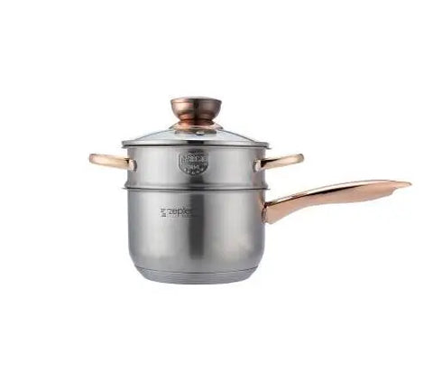 Cookware Set Soup Pot Stainless steel Stew Cooking Pots Induction Cooker Casserole Kitchen Saucepan Double Boiler Steamer Pot