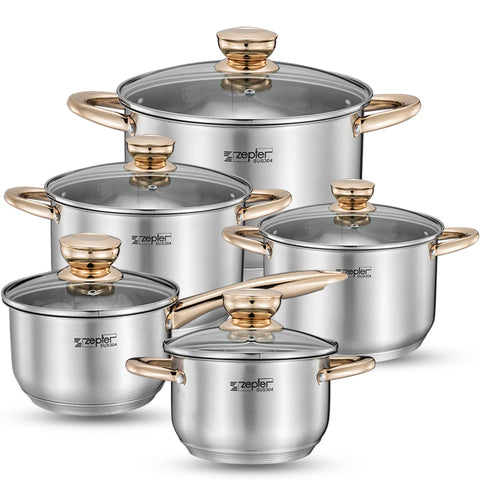 Cookware Set Soup Pot Stainless steel Stew Cooking Pots Induction Cooker Casserole Kitchen Saucepan Double Boiler Steamer Pot