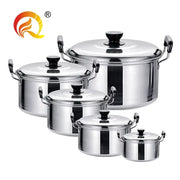 Stainless Steel Cookware Set Cookware 10pcs Soup Boiling Pot Sand Pot