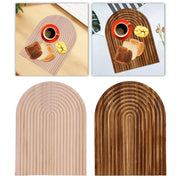 Decorative Wood Cutting Board for Kitchen Meal Prep & Serving Cake Breakfast Foods Cakes Coffee Afternoon Tea Meat Vegetables