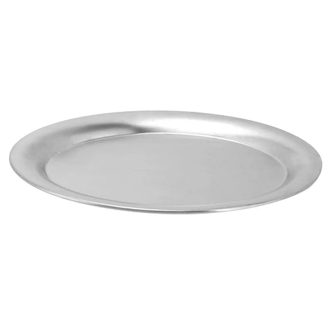 Stainless Steel Serving Plate - Durable for kitchen Food Dish Pan for Easy Meal Prep