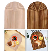 Decorative Wood Cutting Board for Kitchen Meal Prep & Serving Cake Breakfast Foods Cakes Coffee Afternoon Tea Meat Vegetables