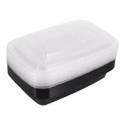 Plastic Reusable Bento Box Meal Storage Food Prep Lunch Box 3 Compartment Reusable Microwavable Containers Home Lunchbox