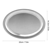 Stainless Steel Serving Plate - Durable for kitchen Food Dish Pan for Easy Meal Prep