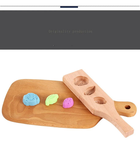 HeMu-Eco-friendly Wood Cake and Moon-Cake Mould Animal Flower Multi-lattice Cake Mold, Three-Dimensional Ice Cream Pastry Making