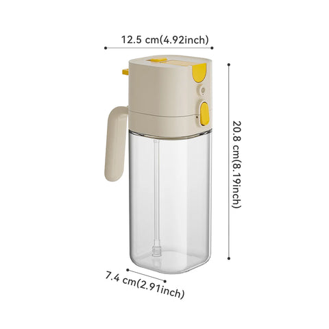 WMMO Oil Sprayer and Dispenser Durable Glass Oil Bottle for BBQ Cooking Kitchen Dispenser Anti-drip Nozzle for Vinegar Oil