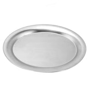 Stainless Steel Serving Plate - Durable for kitchen Food Dish Pan for Easy Meal Prep