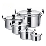 Stainless Steel Cookware Set Cookware 10pcs Soup Boiling Pot Sand Pot